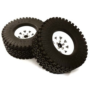 하비몬[선주문필수] [#C27250WHITE] [2개입] Realistic Spoke Off-Road 1.9&quot; Wheel &amp; All Terrain Tire (White)[상품코드]INTEGY