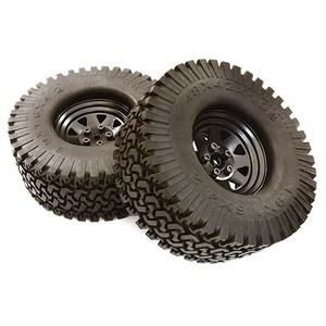 하비몬[#C27250BLACK] [2세트 반대분] Realistic Spoke Off-Road 1.9&quot; Wheel &amp; All Terrain Tire (Black)[상품코드]INTEGY