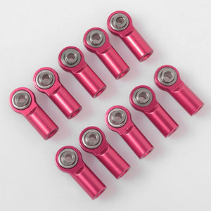 하비몬[단종] [#Z-S1665] [10개입] M3/M4 Short Straight Aluminum Rod Ends (Red) (볼 M3｜로드 M4｜길이 22mm)[상품코드]RC4WD