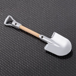 하비몬[단종] [Z-S0452] (미니어처: 삽｜길이 12cm) Boulder Metal Scale Shovel with D-Grip (Wood)[상품코드]RC4WD