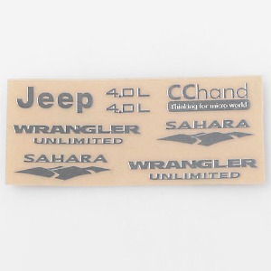 하비몬[VVV-C0176] Metal Emblems for Axial SCX10 Jeep Wrangler[상품코드]CCHAND